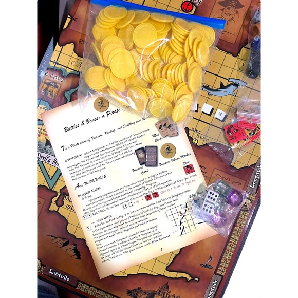 2007 Battles & Bones  A Pirate Board Game Dowrick Games  COMPLETE - Picture 6 of 11